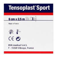 Tensoplast Sport 6 cm x 2,5 mètres : Bande élastique adhésive poreuse